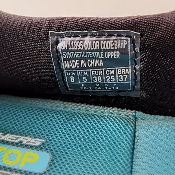 Skechers Women's Equalizer Black Pink Slip On Shoes Ultra Lightweight Size 8 - Picture 11 of 16